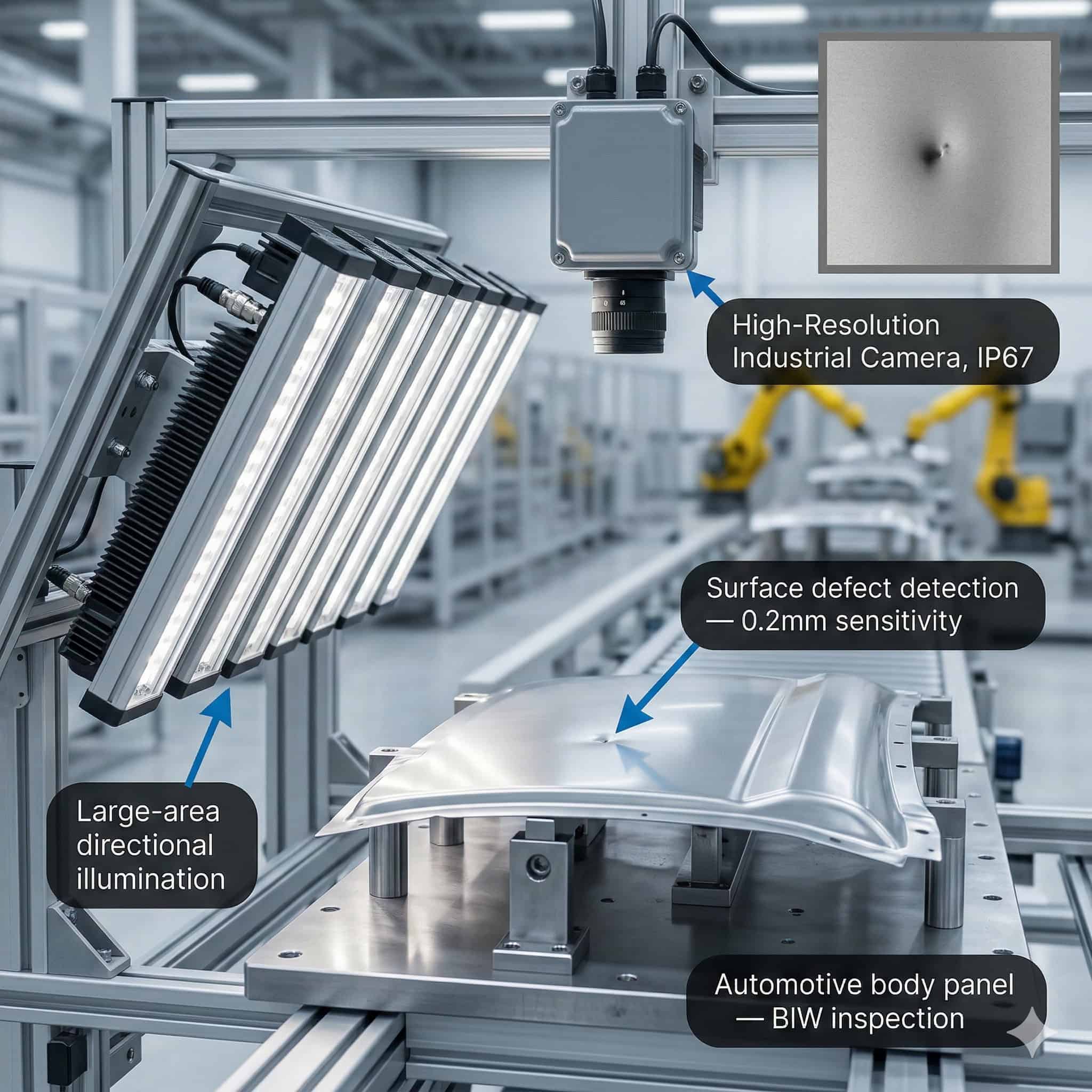 Machine Vision Lighting for Automotive Inspection: Body, Weld, Paint and Component Checking