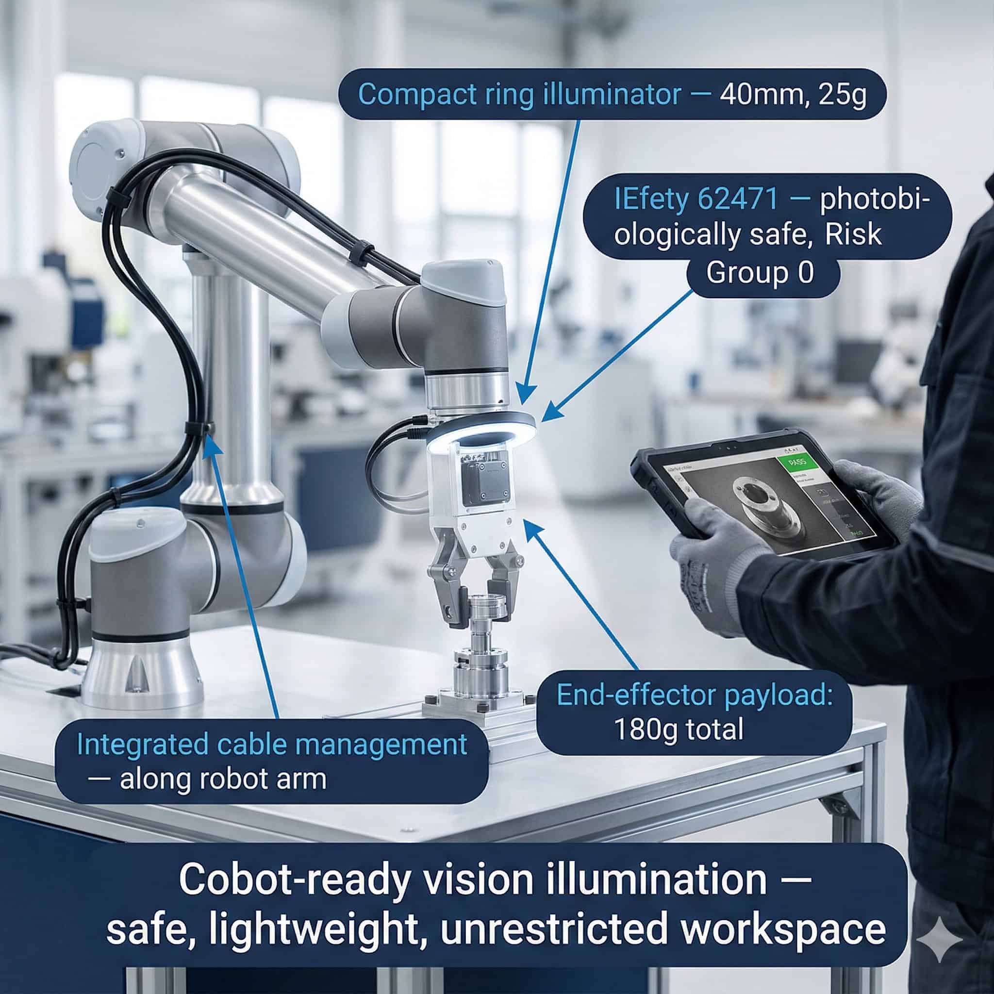Vision Systems for Collaborative Robots: Lighting Considerations for Cobot Integration
