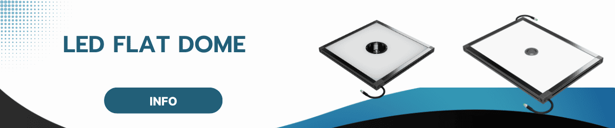 Flat dome LED illuminators for reflective surface inspection – RODER Vision