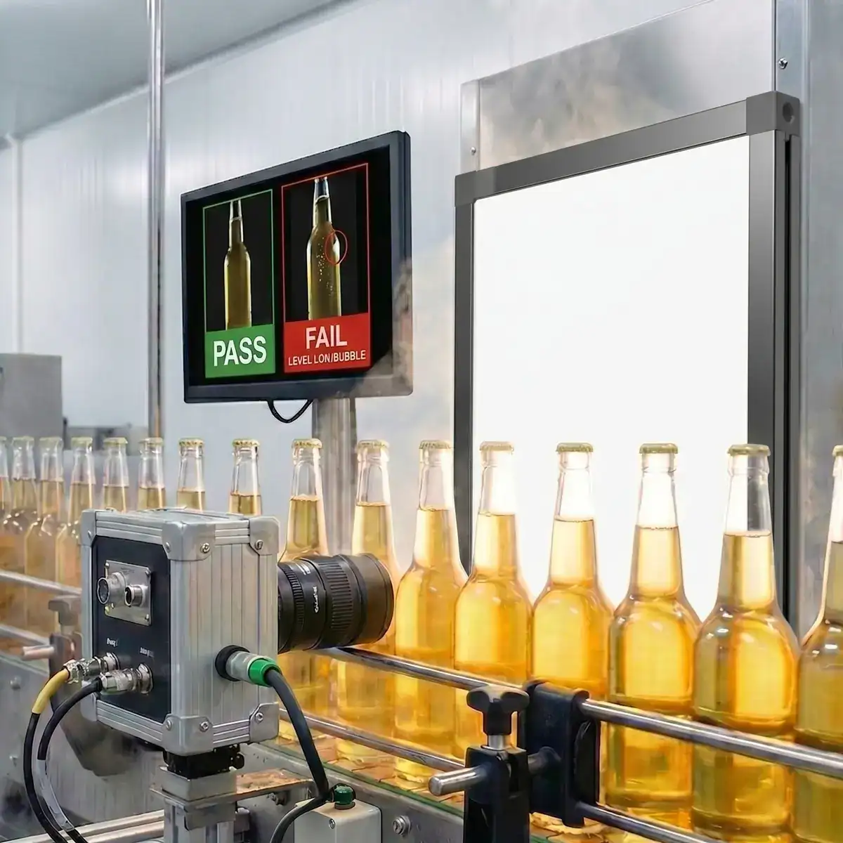 Glass Bottle Integrity: Detecting Cracks with Diffuse Backlighting